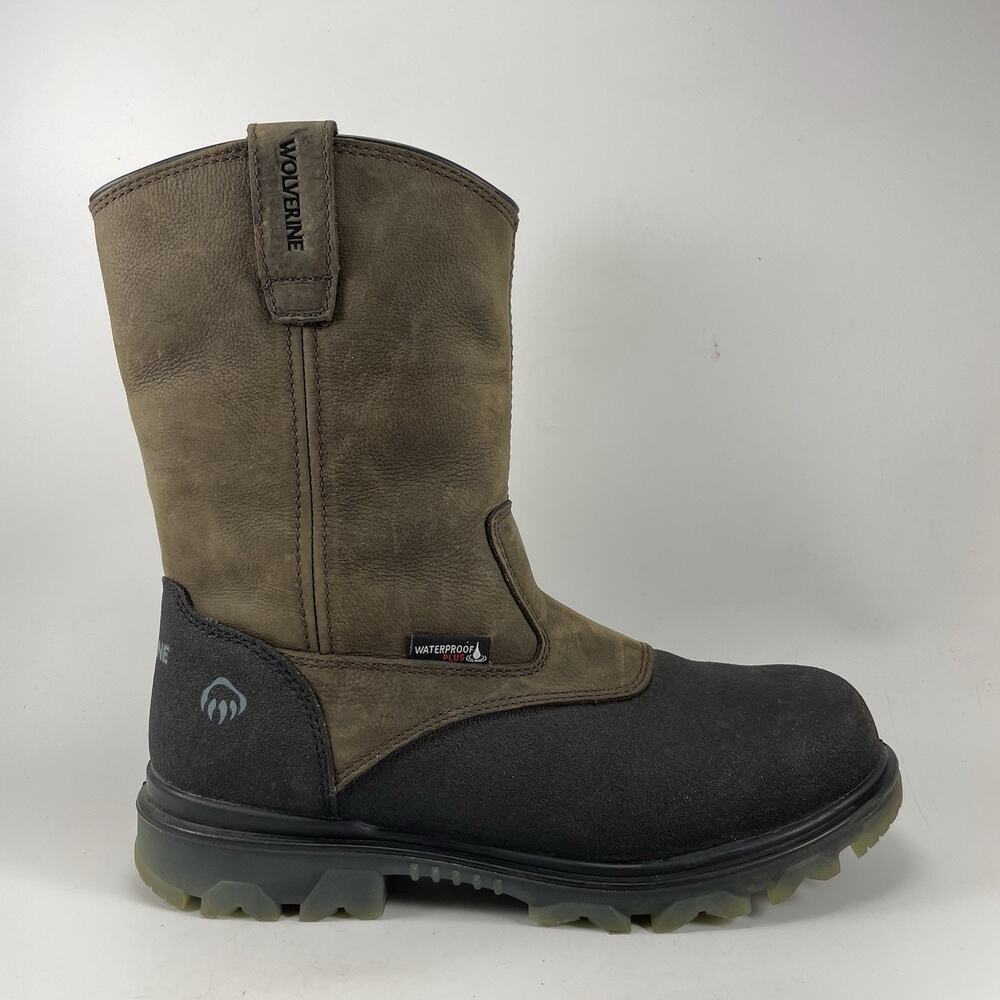 Wolverine I-90 EPX 10” Work Boots Mens Size 9 EW Coffee Waterproof Composite Toe